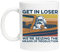 Karl Marx Get In Loser Wiederverwendbare Tasse aus weißem Glas für Tee und Kaffee Coffe Cup