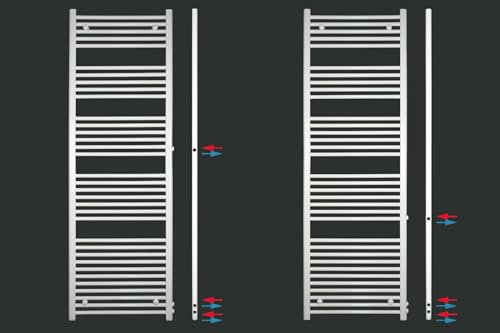 MC Heat ® Premium Austauschheizkörper Renovierungsheizkörper Badheizkörper Seitenanschluss (400mm * 1600mm- Anschluss 500/540 mm)