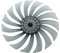 Aislor Plastic Fan Blades Replacement Part Fits for 16-inch Standing Pedestal Fan or Table Fanner Black C 14 Inch