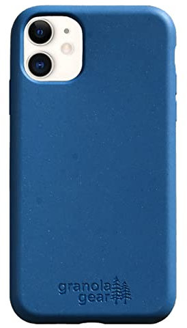 granola gear - Eco by GranolaGear - Eco-Friendly Phone Case for iPhone 11 - Biodegradable, Compostable, Plastic-Free, Made from Plants - Pacific Blue