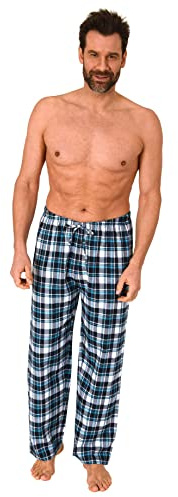 Normann Herren Flanell Schlafanzug Pyjama Hose in toller Karo-Optik