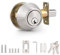 Probrico Brushed Nickel Single Cylinder Deadbolt Lock Set, 1 Pack