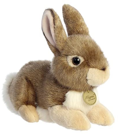 Aurora Miyoni Kuscheltier aus Baumwollschwanz, lebensechte Details, 27,9 cm, Braun