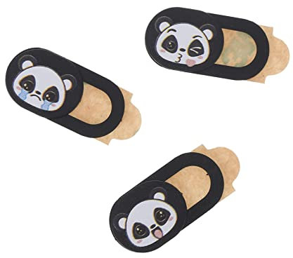 Mobestech 3stücke Teiliges Panda Webcam Privacy Cover Ultradünner Selbstklebender Kamera-Schutz Für Laptop Tablet Smartphone Langlebiger Webcam Protector Für Sicheren Datenschutz