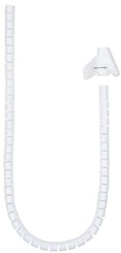 Nanocable Organizador cables flex. 25mm 3 M Blanco