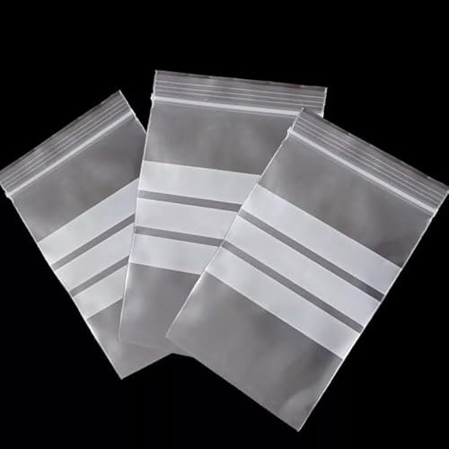100 Write of Panel Plain Grip Seal Bags Big Medium Small Resealable Clear Plastic Bags Mini Ziplock Bags Little Plastic Bags Tiny Transparent Polythene Pouches For (2.25 x 2.25 (57mm x 57mm))