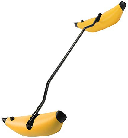 Fauitay Aufblasbarer Kajakstabilisator Kayak Float PVC-Kanu-Ausleger-Stabilisator-Kit Ausgleichs-Schwimmboot-Stabilisierungsstange Zubehör (Gelb)