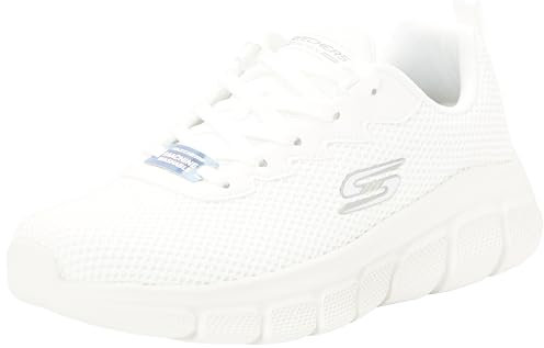 Skechers Bobs B Flex Chill Edge, Zapatillas Hombre, Off White Knit, 40 EU