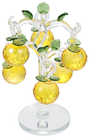 PRETYZOOM 1 Satz Kristall-apfelbaum Apfelbaum Aus Kristall Apfelgeschenk Kristall Zimmer Dekor Chinesischer Geldbaum Sonnenfänger-Aufkleber Kristalldekor Bonsai Baum Briefbeschwerer Mini
