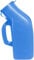 1200ml Portable Urinal for Men & Elderly - Glow-in-The-Dark Lid, Screw Cap, Travel-Friendly Male Urine Bottle (Blue)