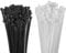 Zxglxinyao 200 Pcs White Black 10 Inch Self-locking Nylon Cable Ties