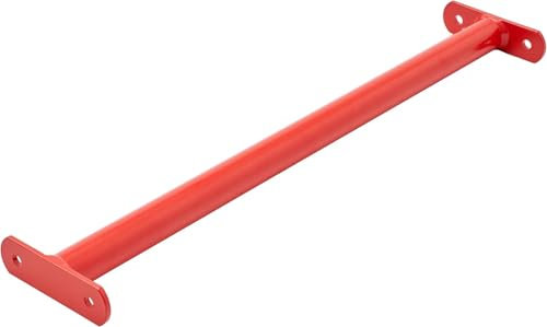 TRIBECCO® Reckstange Turnstange Gymnastikstange Metallstange (Rot, 115 cm)