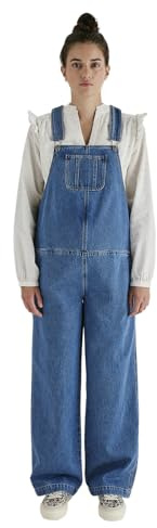 Vertbaudet Jeans-Latzhose für Schwangerschaft und Stillzeit, Bundweite verstellbar