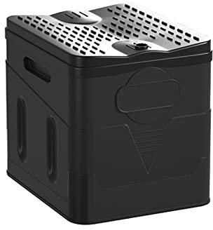 Toilettes d'extérieur pliantes avec couvercle, forte capacité de charge, poubelle réutilisable pour camping, randonnée, plage, embouteillage