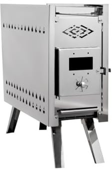 Sauna Heater, Stainless Steel Folding Wood Fire Sauna Stove Camping Sauna Tent Portable Heating Stove Sauna Equipment Home Hotel Spa Shower Use