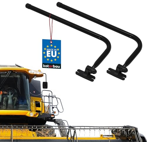 KOTARBAU® Set di 2 supporti per specchietto retrovisore curvi - 40 x 15 cm - Per specchietti retrovisori esterni - Trattore - Roulotte - Supporto per specchietto retrovisore universale - Per camion