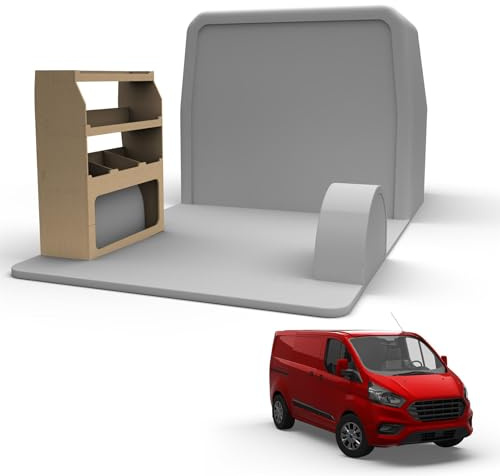 For Ford Transit Custom 2013-2024 Plywood Racking Shelving Van Storage | Only fits Long (L2) Wheelbase, Tool Storage for Passenger Side