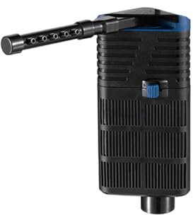 AQPET Neptune Edge 250 – Filtro Interno Angolare a 3 Stadi per Acquari d’Acqua Dolce e Marina | Filtrazione Meccanica, Chimica e Biologica | Silenzioso, Compatto, Portata Regolabile 250 lt/h