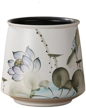 FAJNUZI2024 Blumentöpfe Handgezeichneter chinesischer Retro-Topf for Zuhause, Orchideen-Pflanztopf mit großem Durchmesser, Übertopf Pflanzentopf