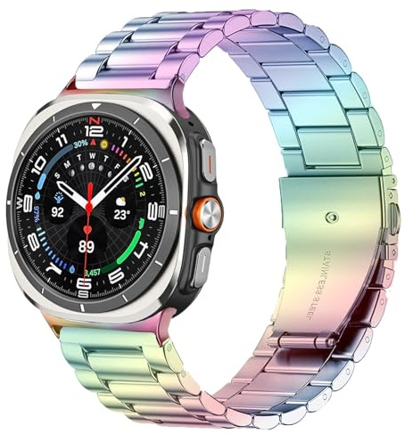 Issinlky Bracelet en métal pour Galaxy Watch Ultra 47mm (2026/25/24) | bracelet acier inoxydable pour montre connectée Galaxy Watch Ultra 47mm