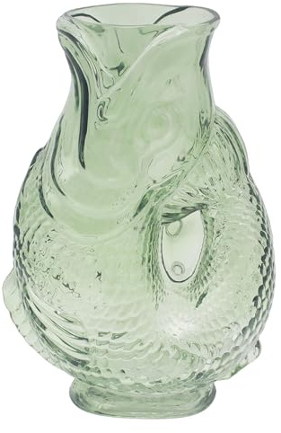 Lesser & Pavey Fish Green Fresh and Artificial Stylish Jugs and Vases | Stylish decorative accent, Versatile serving vessel, Fresh flower arrangement, Durable reusable quality, Perfect home gift
