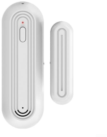 Tuya Smart Wifi Tür-/Fenster-Alarmsensor, kabellos, offen, geschlossen, mit lauter 90 dB Sirene und mobiler App, für Sicherheitssystem, weiß, Kunststoff, einfache Installation