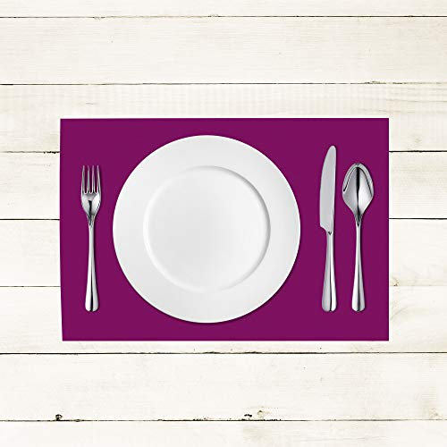 Sovie HORECA Linclass® Airlaid Tischset 40 x 30 cm | stoffähnliches Platzset | Einweg-Platzdeckchen für Events | Platzmatten für edle Tischdeko | 100 Stück | Aubergine-Lila