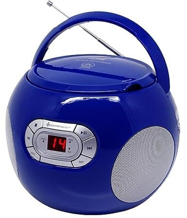 Soundmaster SCD2120BL CD-Boombox mit UKW Radio und Hörbuchfunktion