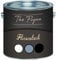 The Flynn hochwertiger Fliesenlack glänzend Grau Weiß Schwarz ALLE RAL 2 Komponenten Fliesenlack inkl. Härter (2,5 L, Weiß)