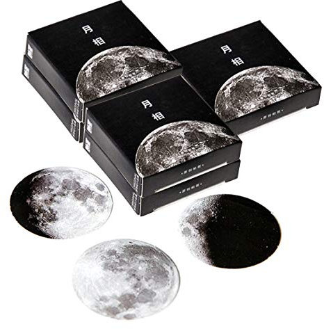 5packungen Diy Planet Aufkleber Selbstklebende Scrapbooking Sticker Für Tagebuch Mond Pflanzen Design Dekoration Für Notizbücher Und Geschenkverpackungen