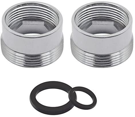 Adaptador De Toque De Metal, M17mm-22mm, 2PCS Adaptador De Grifo Del Conector Del Aireador De Grifo Para Ahorro De Agua De La Cocina, Filtrado Femenino