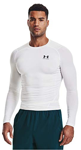 Ua Mens Ua Hg Armour Comp Ls White / / Black 4XL