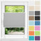 HOMEDEMO Plissee ohne Bohren Klemmfix, B80 x H120 cm Grau, Faltrollo Plisseerollo Jalousie für Tür & Fenster Blickdicht Sichtschutz Sonnenschutz Rollo