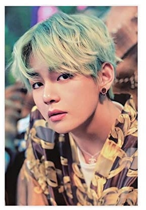 Jung Kook Poster Cover Jeon Jung Kook Poster (5) Leinwand Poster Schlafzimmer Dekor Sport Landschaft Büro Zimmer Dekor Geschenk Rahmen Stil 10 08x12inch (20x30cm)