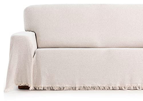 Maxfundas Tagesdecke, Plaid, 230 x 260 cm, geeignet für Sofa oder Bett, hellgrau, Mehrzweck-Tagesdecke, extra weich und bequem, Überwurf für Sofa oder Bett, Modell Zen