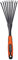 Black+Decker Philips Rastrello a mano da 38,8 cm, manico ergonomico, facile da appendere, in plastica nera e arancione, Plastica