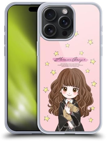 Head Case Designs Offizielle Harry Potter Hermione Granger Deathly Hallows XXXVII Gelhülle [Militärischer Schutzgrad] Kompatibel Mit Apple iPhone 15 Pro Max Und Kompatibel Mit MagSafe