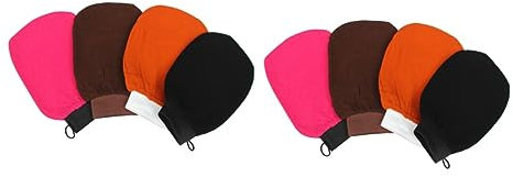 FRCOLOR 2 Sets Rayon-peelinghandschuh Badehandschuh Wäscher Waschlappen Für Reizfreies Sauna Kaffee 4 Stück X 2