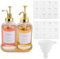 JMIATRY Lot de 2 Distributeur Sirop 500 ML, Distributeur Sirop Pompe, Distributeurs Sirop à Café Pompe pour Accessoires de Bar à café Cuisine