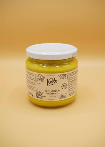 KoRo - Bio Senf Agave Aufstrich - Mit Sonnenblumenkernen - Scharf-süßlicher Geschmack - Vegan