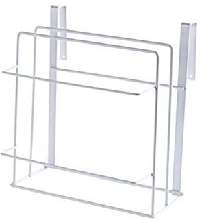 Hoement Wall Hanging Chopping Board Rack Kitchen Storage Iron Holding Rack Double Layer Wall Mount
