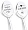 DIKARIYA Cadeau pour Couple, Cadeau Femme Anniversaire, Cuillère à Café, Cadeaux Couple Amoureux Bonjour Mon Coeur Cuillère pour Petit Ami Copines Cadeau Femme Homme Mariage Mr Mrs Idee Cadeau Couple