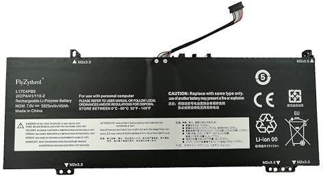 FlyZythrol 5925mAh L17C4PB0 battery Compatible with Lenovo ideapad Yoga 530-14IKB 530-14ARR IdeaPad 530s 530s-14ikb 6-14ARR 6-14IKB 530S-14IKB 530S-15IKB Flex 6-14IKB L17M4PB0 L17M4PB2 L17C4PB2 45Wh