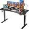 Sunon Schreibtisch Höhenverstellbar Elektrisch 140x70cm, Höhenverstellbarer Schreibtisch Ergonomischer Computertisch Stehschreibtisch (Schwarz)