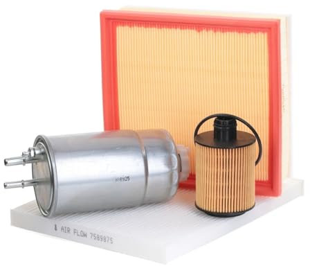 Kit Tagliando Completo per Alfa Romeo Mito 1.6 JTD 120CV, 4 Filtri: Aria, Olio, Carburante, Abitacolo