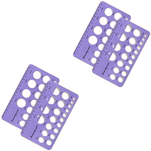 Bamberg Flange Silicone Nipple Ruler Flange Size Nipple Measuring Ruler Nipple Soft Silicone Flange Sizer, Breast Pump Size Tool