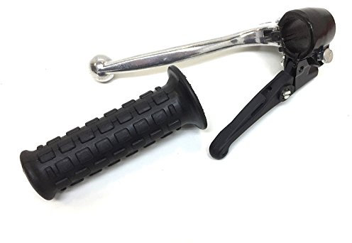 Streetparts24 Bremshebel-Halter links mit Chokehebel passend für Puch Maxi S/N 50 2T AC – Mofa/Moped/Mokick mit 22 mm Lenker – auch für DKW, KTM, Tomos – schwarz