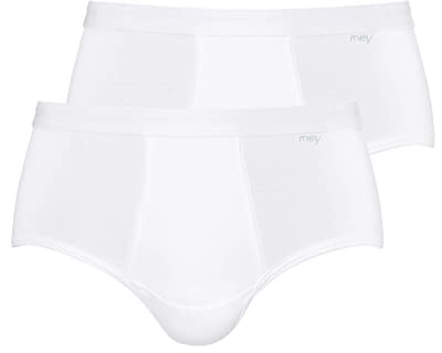 Mey 2er Pack Herren Sport-Slip - Noblesse - 2813 - Herrenpants mit Eingriff - 100% Baumwolle