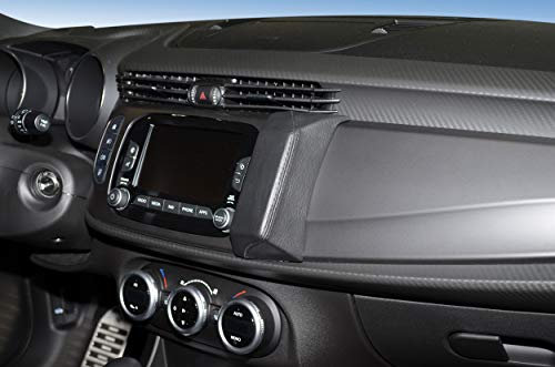 KUDA Handyhalterung passend für Alfa Romeo Giulietta ab 2016 - Telefonkonsole für Smartphones, Handy, Navi und mehr - Kunstlederkonsole, schwarz, 2935