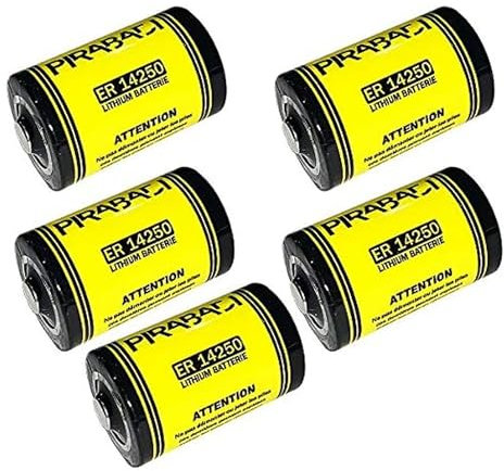 Lot DE 5 Piles Li-socl2 3.6V 1/2AA ER14250 1200mAh LS ER 14250 LS14250 / 1/2 AA THIONYLCHLORID